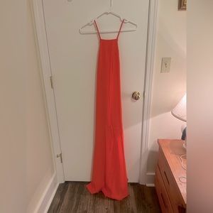 Halter neck maxi dress